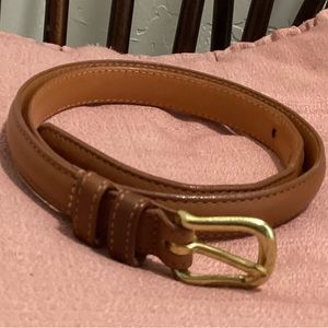 Coach 2800 British Tan Belt Glove Tanned Leather Solid Brass Buckle SIZE 28